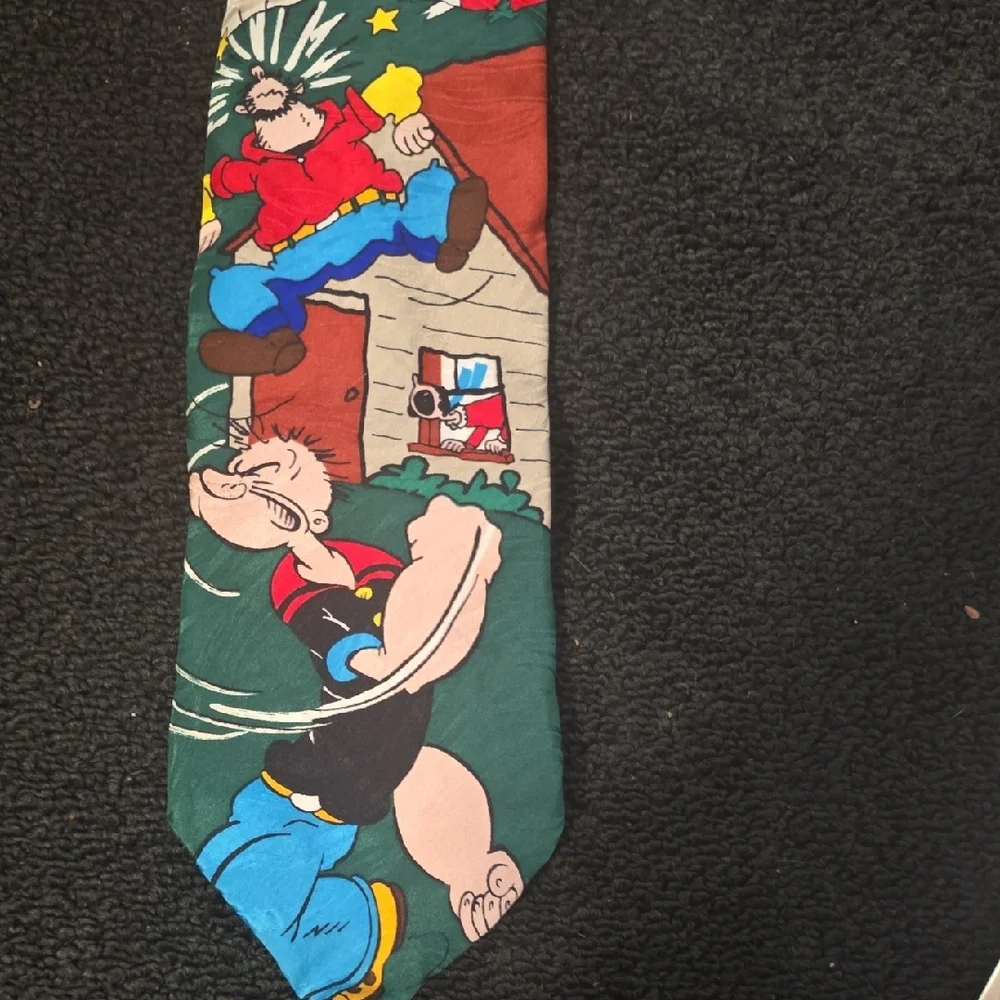 Colorful Silk Popeye's Revenge Necktie